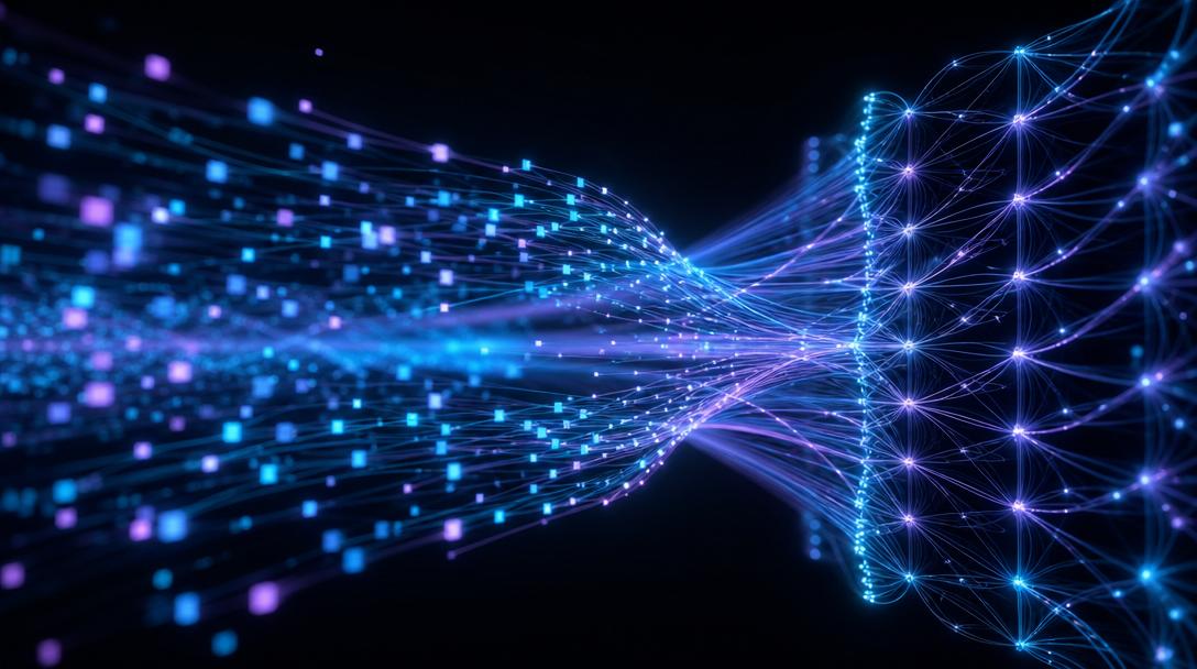 Abstract visualization of a language model